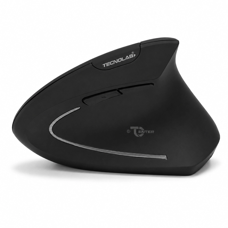 MOUSE VERTICAL TECNOLAB ERGOCLICK TL128 DUAL BT 2.4GHZ USB-C - 3