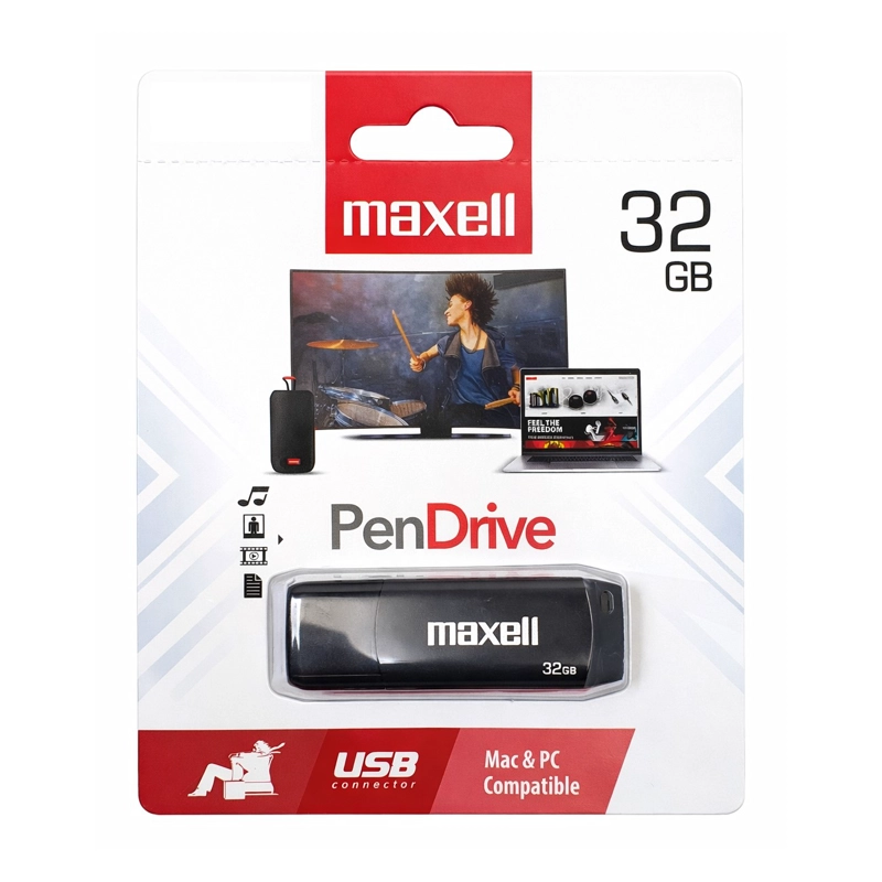PENDRIVE MAXELL 32GB USBPD 2.0 GRIS - 3