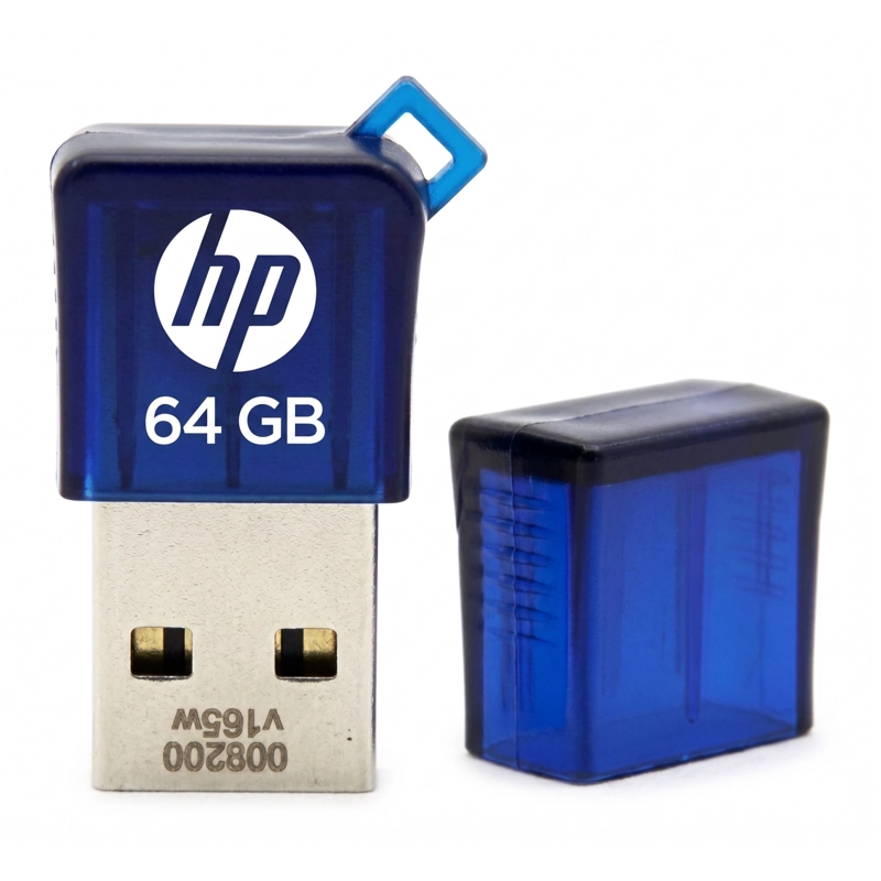 PENDRIVE USB 2.0 HP V165W MINI CON TAPA AZUL - 3