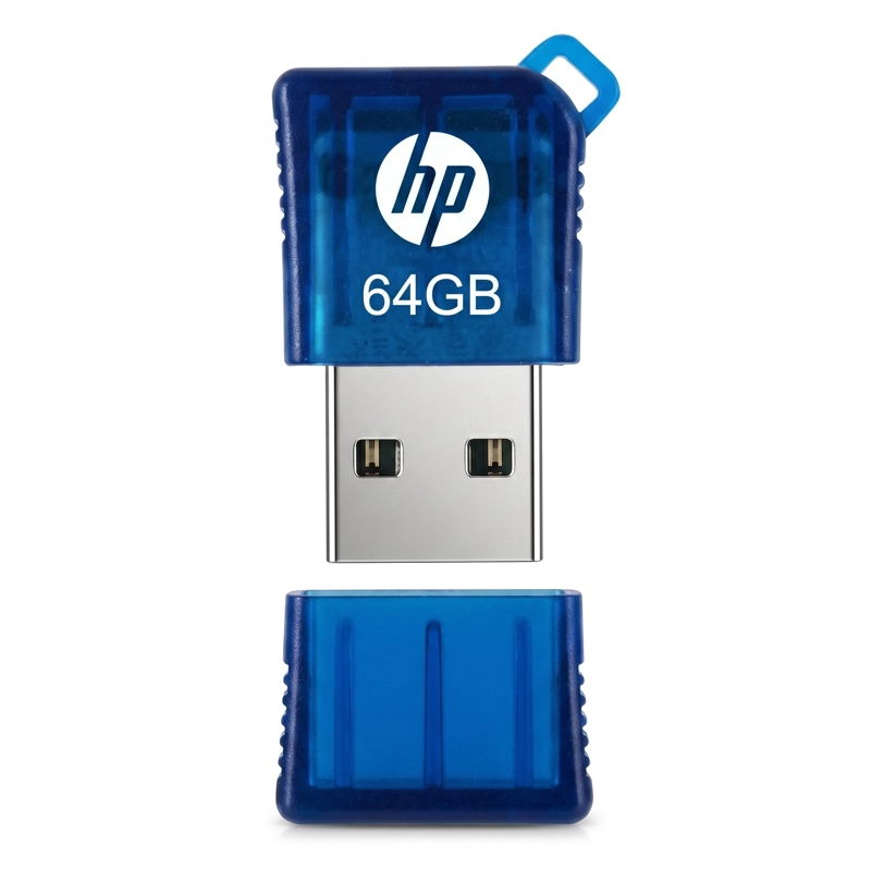 PENDRIVE USB 2.0 HP V165W MINI CON TAPA AZUL - 4