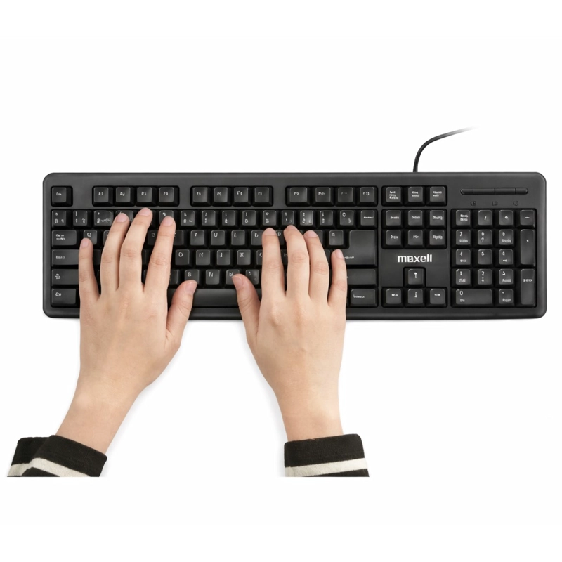 TECLADO BASICO MAXELL KB-90 CONECTOR USB NEGRO - 2