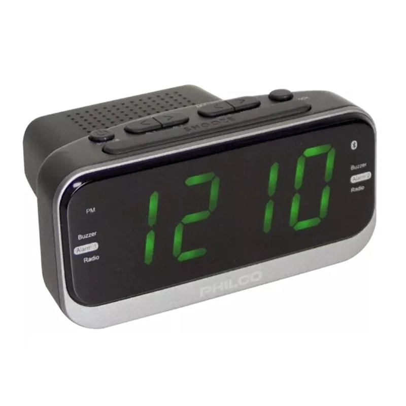RADIO RELOJ DESPERTADOR DIGITAL PHILCO PAR1012BT - 2