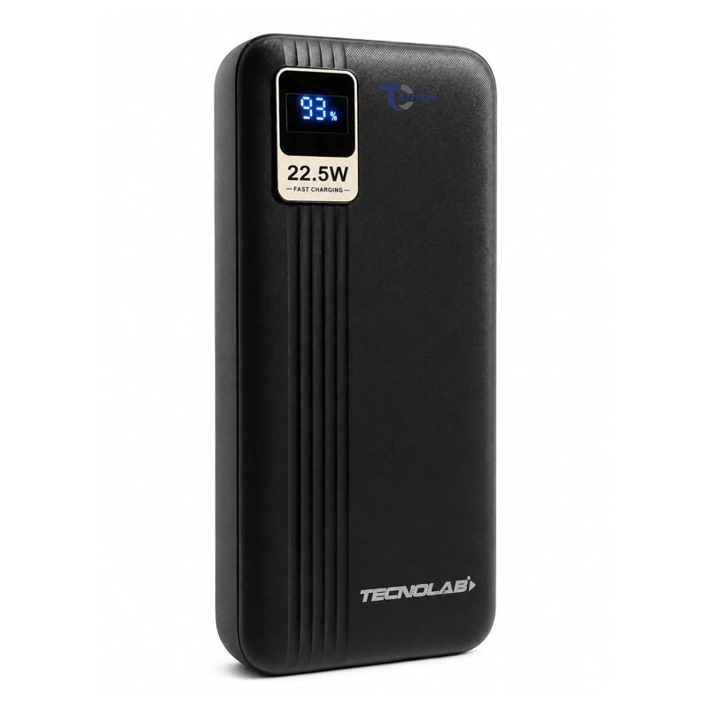 BATERIA PORTATIL POWERBANK 20.000 TECNOLAB 22.5W TL539BK - 1