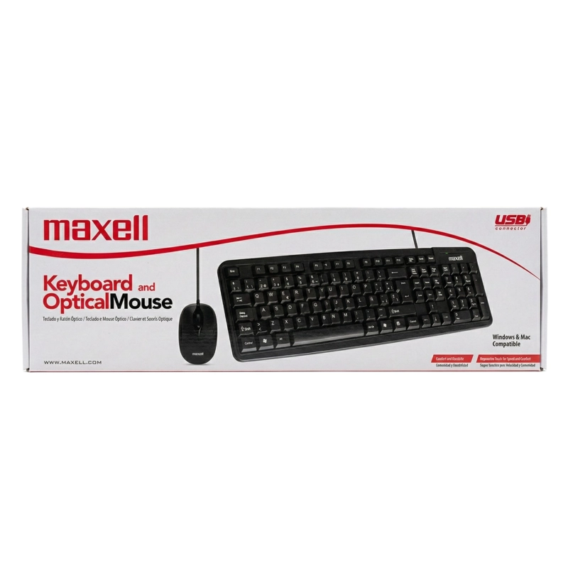 KIT COMBO TECLADO Y MOUSE USB MAXELL WRKBC-10 - 5