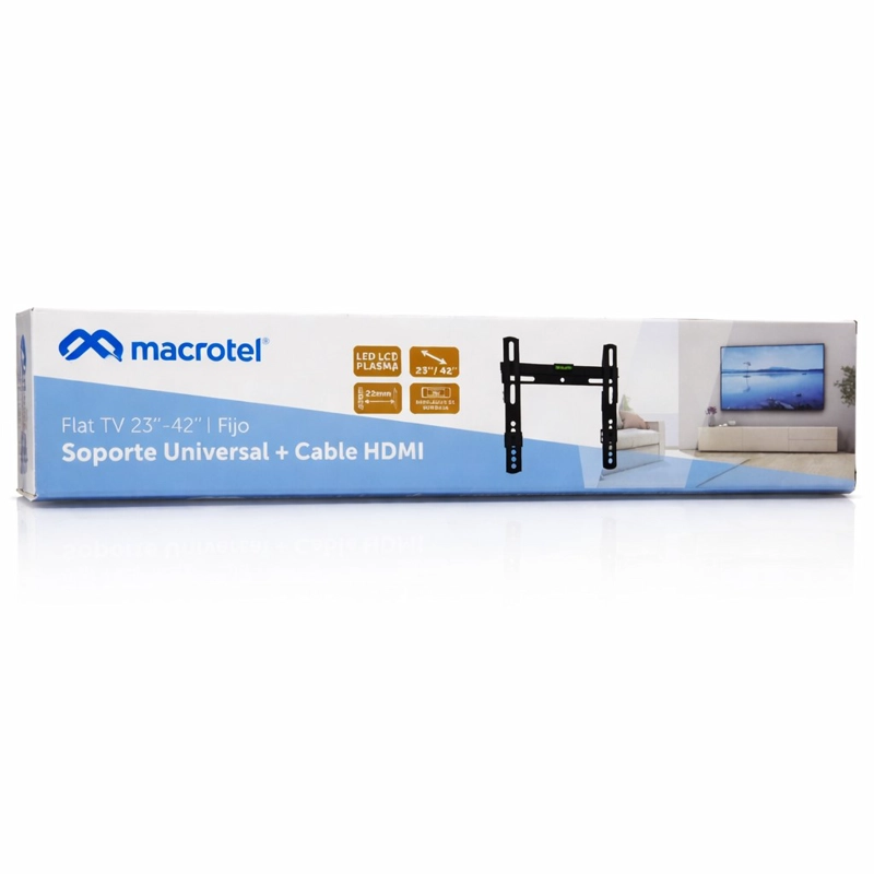 SOPORTE TV FIJO MACROTEL 23 A 42 + CABLE HDMI - 3