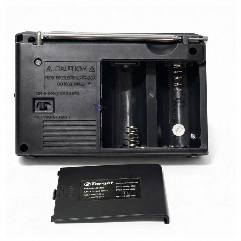 RADIO PORTATIL BT TARGET TT-CF15BT 3 BANDAS USB SD RECARGABLE - 3