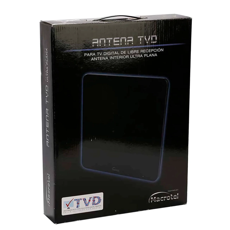 ANTENA HDTV TV DIGITAL ULTRA HD PLANA MACROTEL - 2