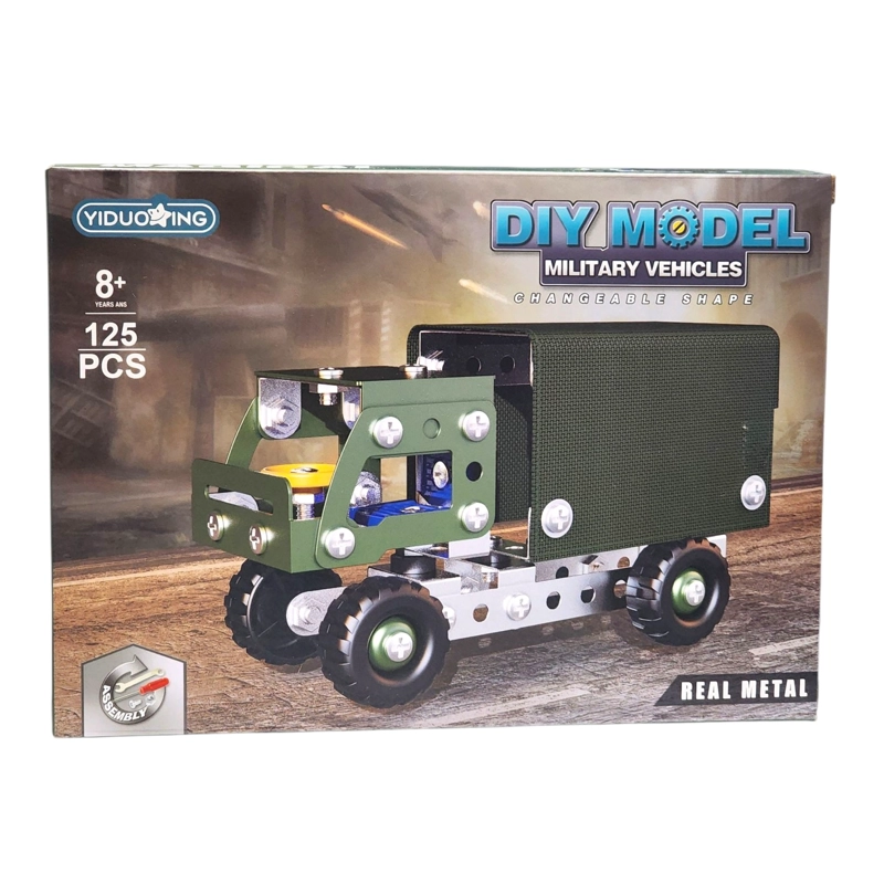 SET CONSTRUCCION ARMABLE CAMION MILITAR 125PZ 55617 - 5