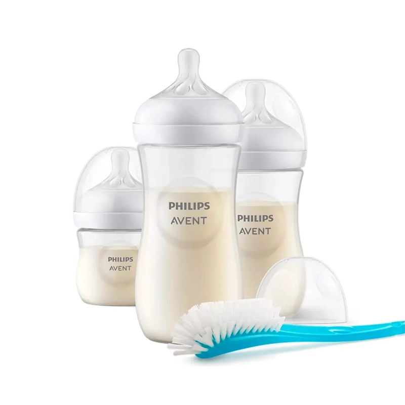 SET MAMADERAS AVENT SCD837/12 125, 260, 330 ML + CEPILLO - 1