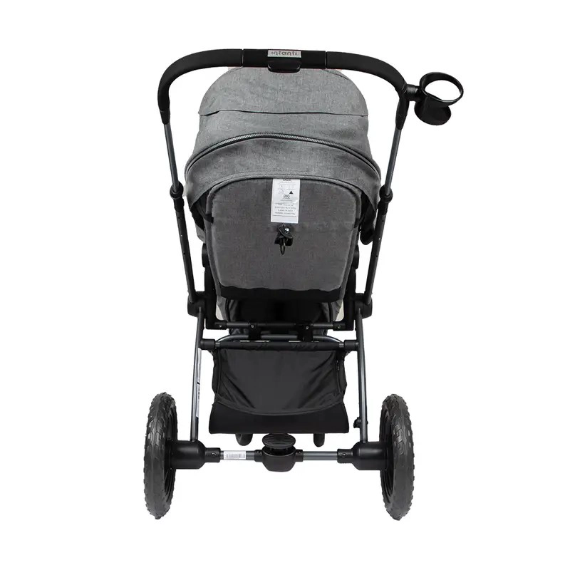 COCHE MOISES CON HUEVITO Y BASE INFANTI EPIC 5G GRIS - 3