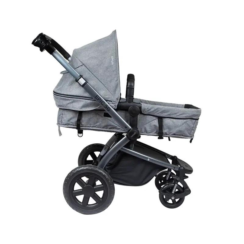 COCHE MOISES CON HUEVITO Y BASE INFANTI EPIC 5G GRIS - 5