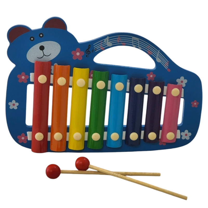 XILOFONO JUGUETE MUSICAL INFANTIL DE MADERA COLORES 55504 - 1