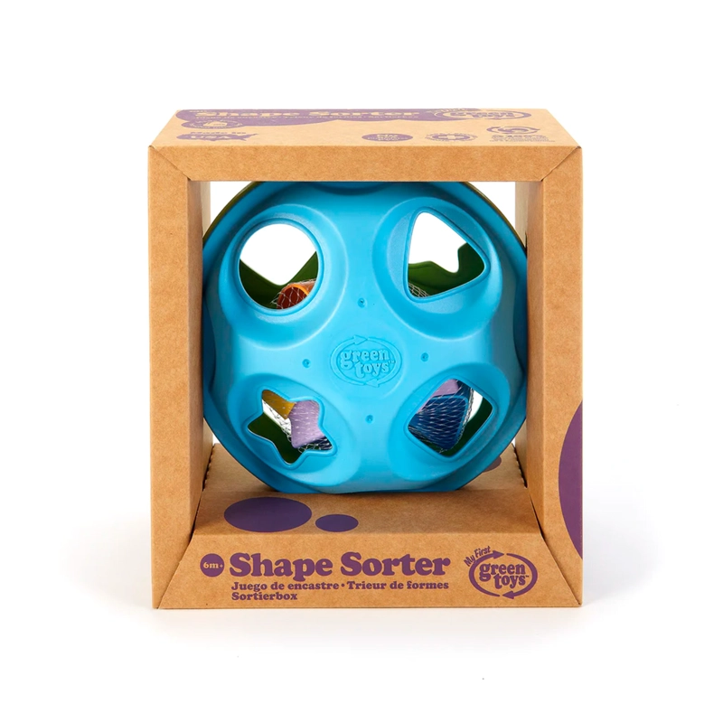 CLASIFICADOR DE FORMAS ENCAJE GREEN TOYS, VERDE/AZUL - 3
