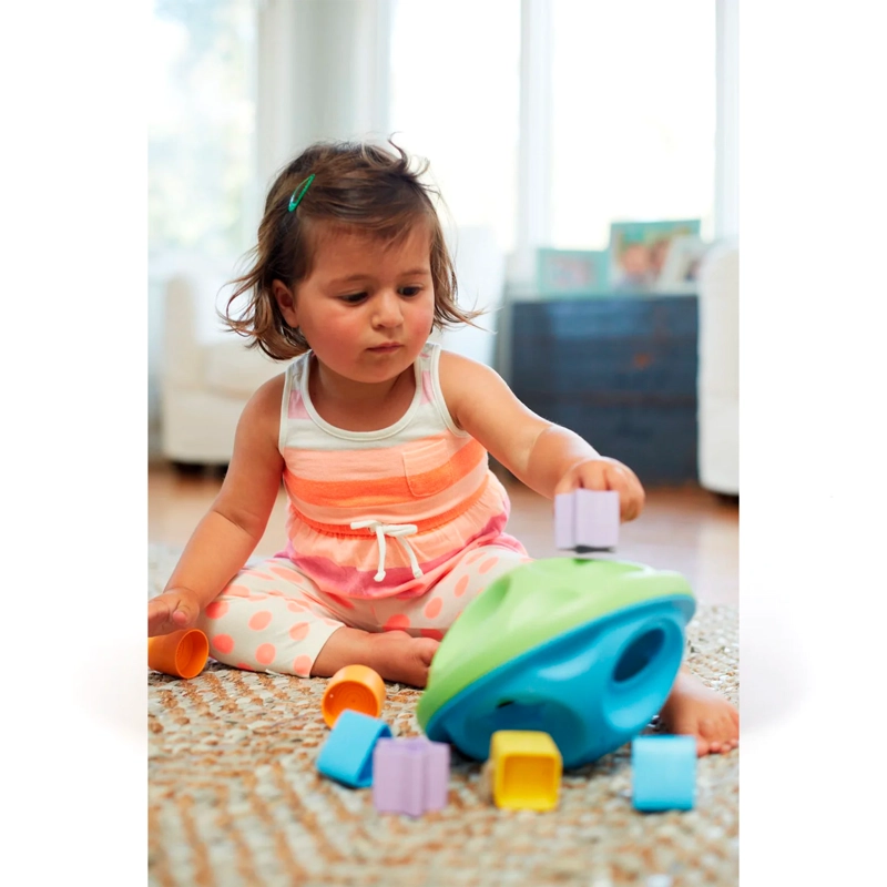 CLASIFICADOR DE FORMAS ENCAJE GREEN TOYS, VERDE/AZUL - 4