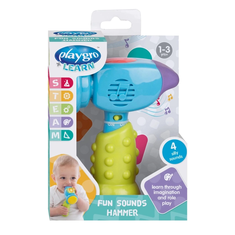 MARTILLO CON SONIDOS DIVERTIDOS PARA NIÑOS PLAYGRO - 2