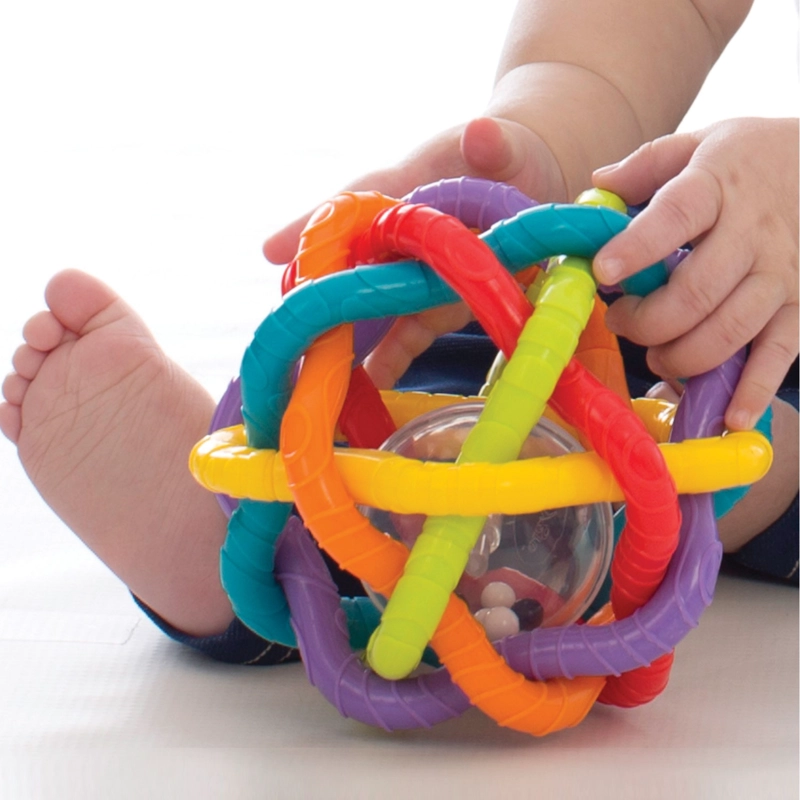 PELOTA SONAJERO MULTICOLOR BENDY PLAYGRO - 2