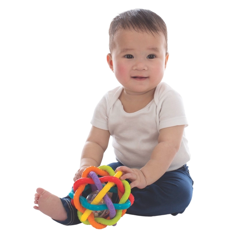 PELOTA SONAJERO MULTICOLOR BENDY PLAYGRO - 4