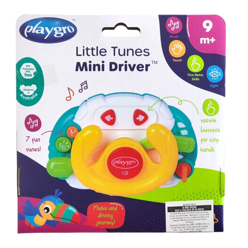 VOLANTE MUSICAL INTERACTIVO LITTLE TUNES MINI DRIVER PLAYGRO - 4