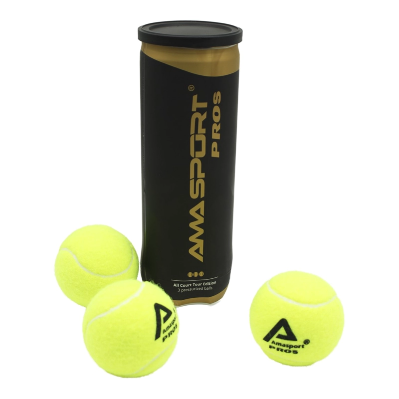 SET 3 PELOTAS PADEL AMA SPORTS PROS TARRO 3 UNIDADES - 1
