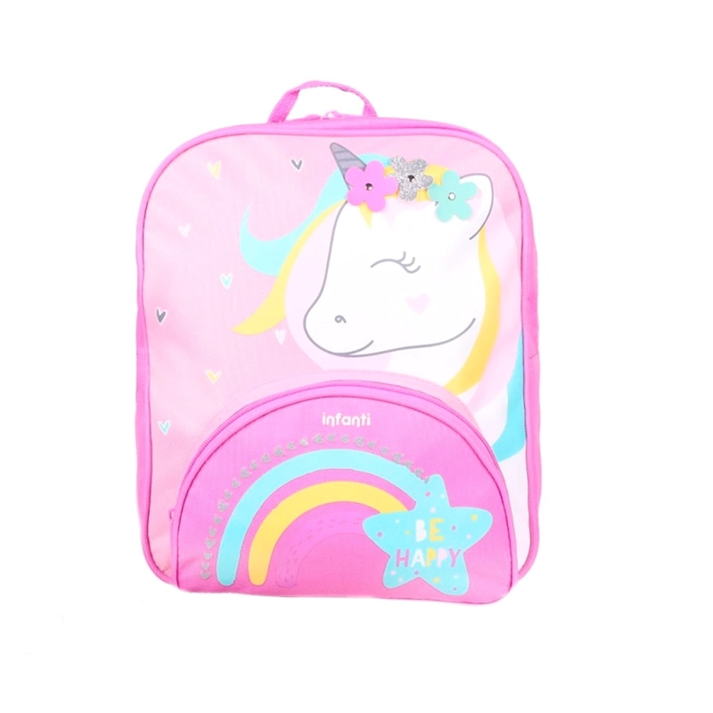 MOCHILA INFANTI MODELO UNICORNIO BTS23 ROSADO - 4