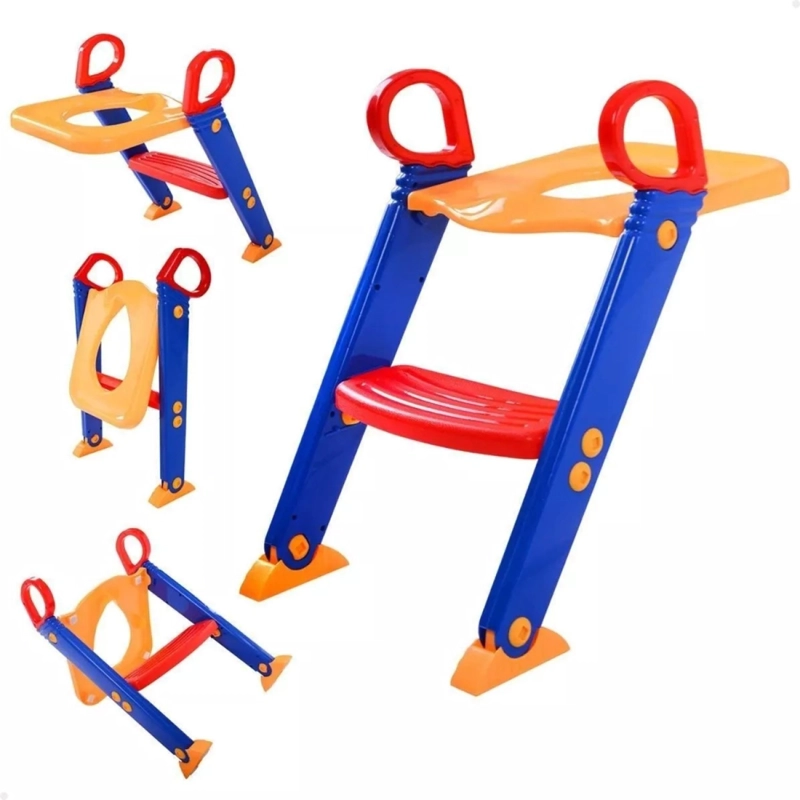 ADAPTADOR ASIENTO ENTRENADOR DE INODORO NIÑOS CON ESCALERA - 2