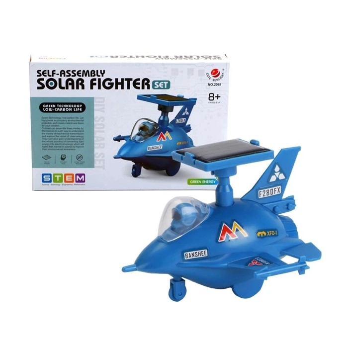 JUGUETE CIENTIFICO AVION SOLAR DE COMBATE ARMABLE - 2