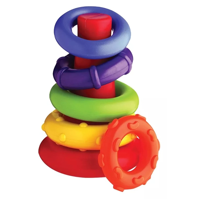 ARGOLLAS DE ENCAJE TORRE DE APILAR Y ORDENAR PLAYGRO - 1