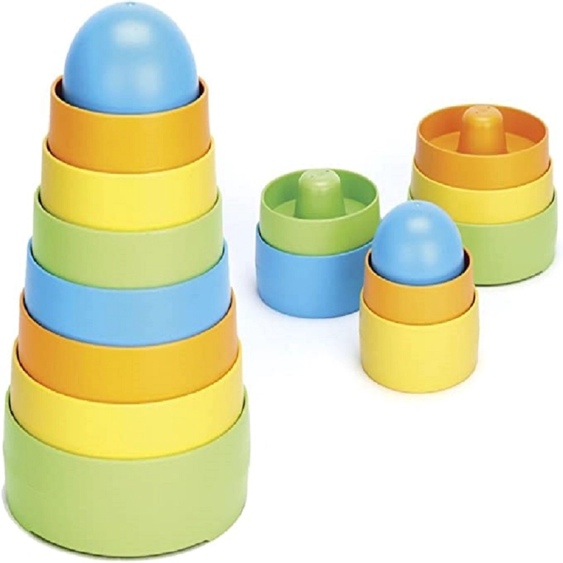 GREEN TOYS STACKER MI PRIMERA APILADORA 8 PCS - 1