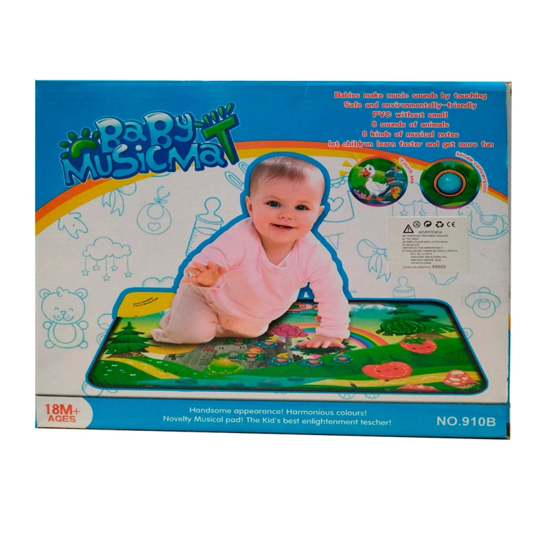 ALFOMBRA GIMNASIO MUSICAL PARA BEBE  DISEÑO FRUTAS - 1