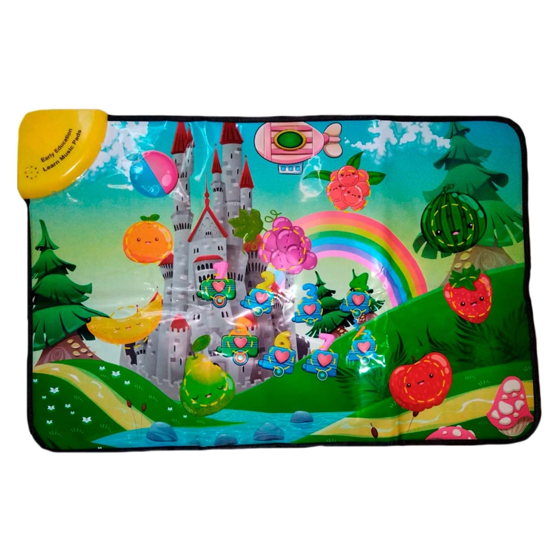 ALFOMBRA GIMNASIO MUSICAL PARA BEBE  DISEÑO FRUTAS - 2