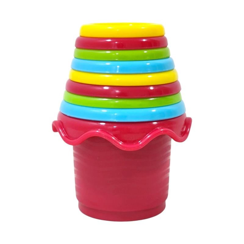 VASOS APILABLES DE COLORES CON SELLOS PARA BEBE S PLAYGRO - 1