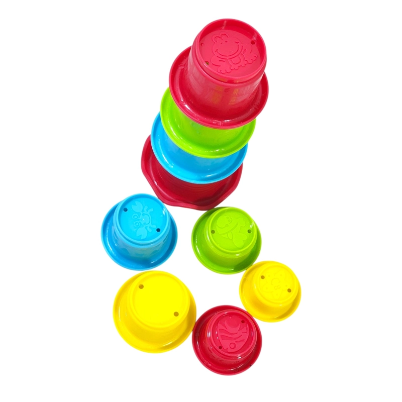 VASOS APILABLES DE COLORES CON SELLOS PARA BEBE S PLAYGRO - 4