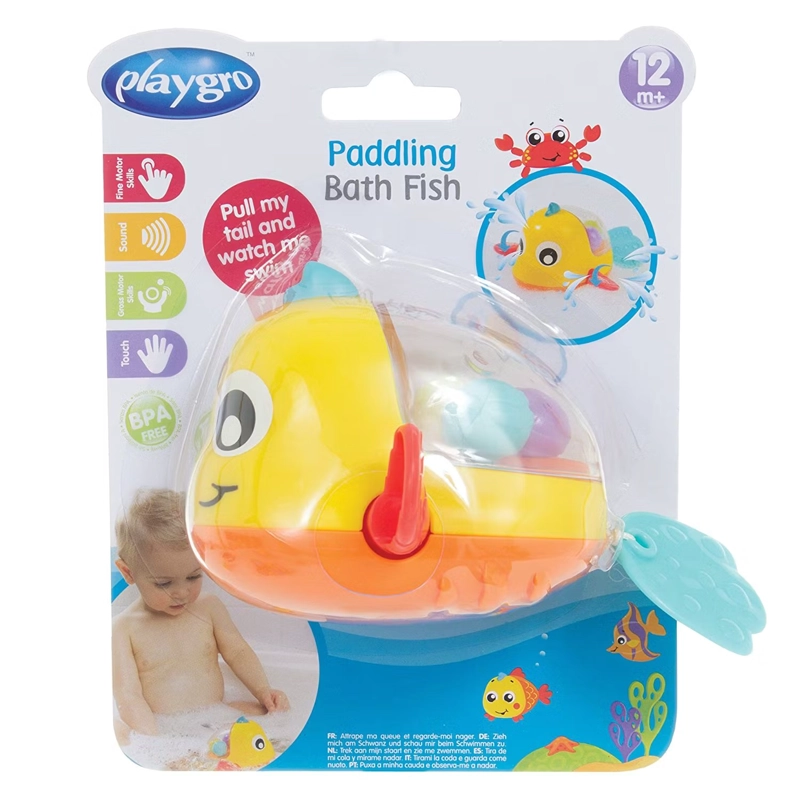 JUGUETE PEZ PARA EL BAÑO A CUERDA PLAYGRO - 5