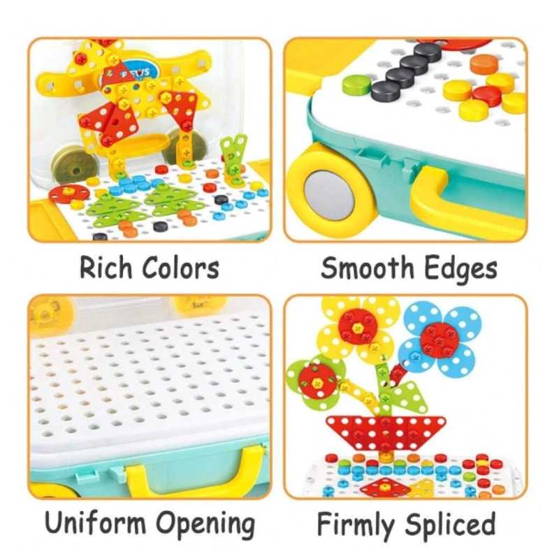 JUEGO DE HABILIDADES MALETA PORTATIL 183PZ PARA ARMAR 55534 - 4