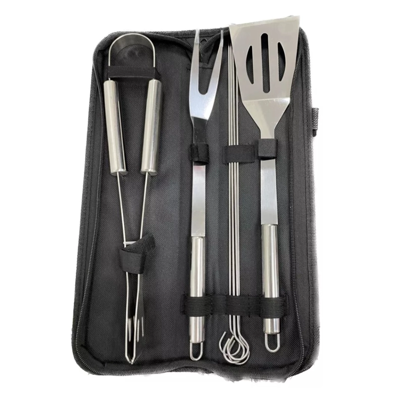 SET PARRILLERO PORTATIL 7 PIEZAS CON ESTUCHE DE LONA 16635 - 2