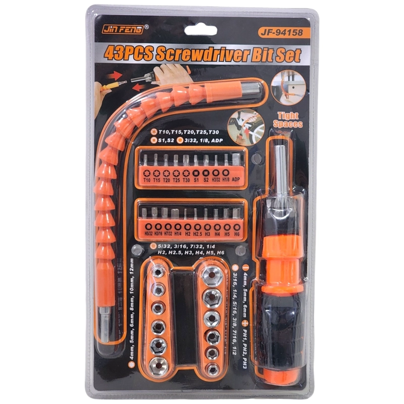 SET DESTORNILLADOR DADOS EXTENSION FLEXIBLE 43 UNIDADES - 1