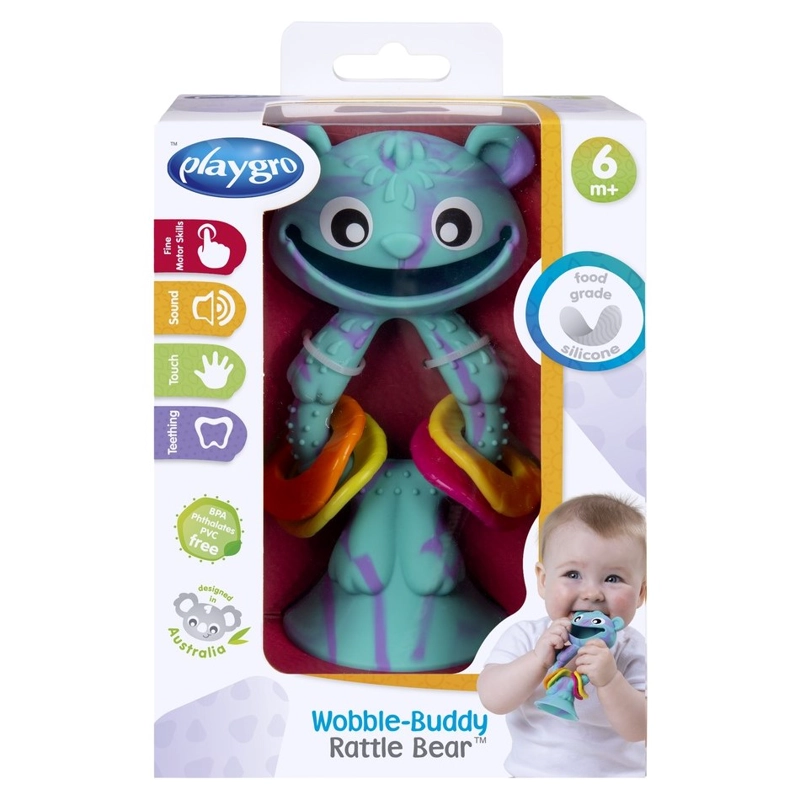 JUGUETE DE MESA HAPPY WOBBLE BEAR PLAYGRO - 4