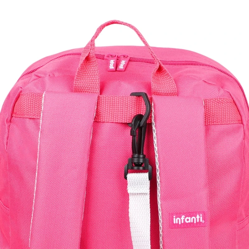 MOCHILA INFANTI MODELO PINGÜINO BTS23 ROSADA - 2