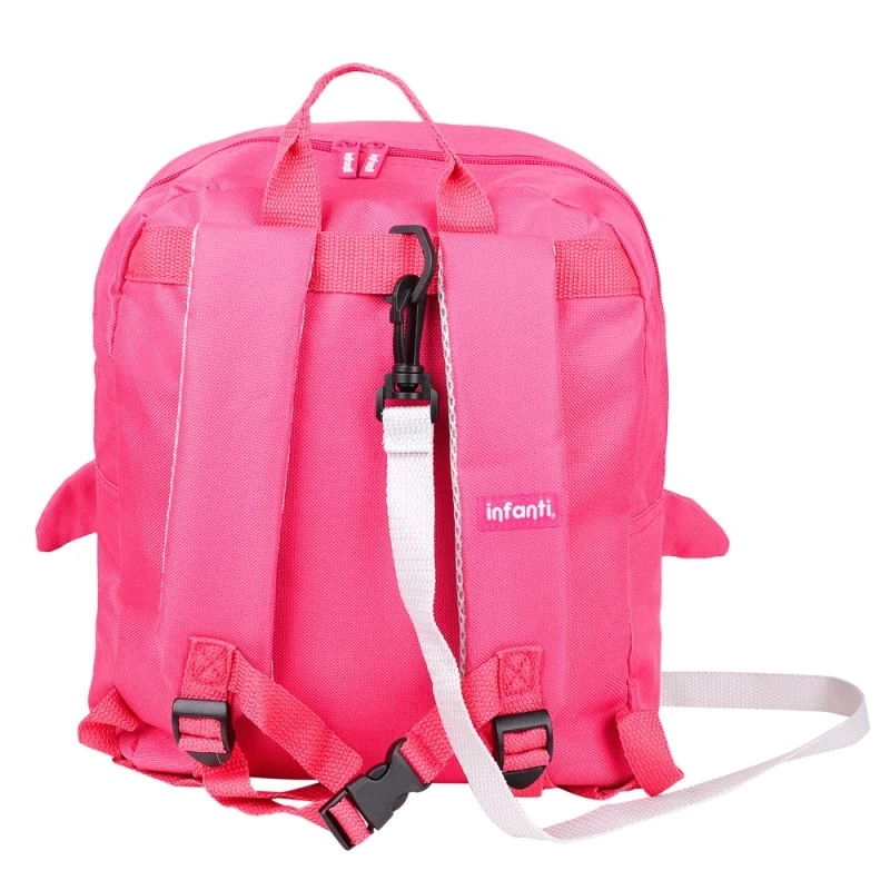 MOCHILA INFANTI MODELO PINGÜINO BTS23 ROSADA - 3