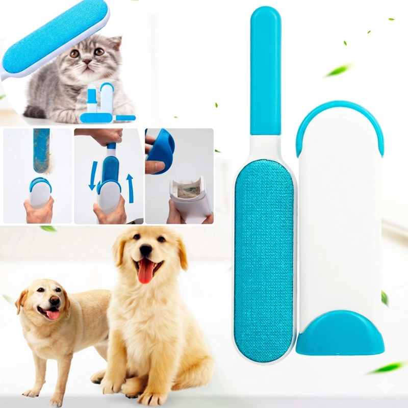 CEPILLO REMOVEDOR DE PELOS PELUSAS PARA MASCOTAS ROPA - 4
