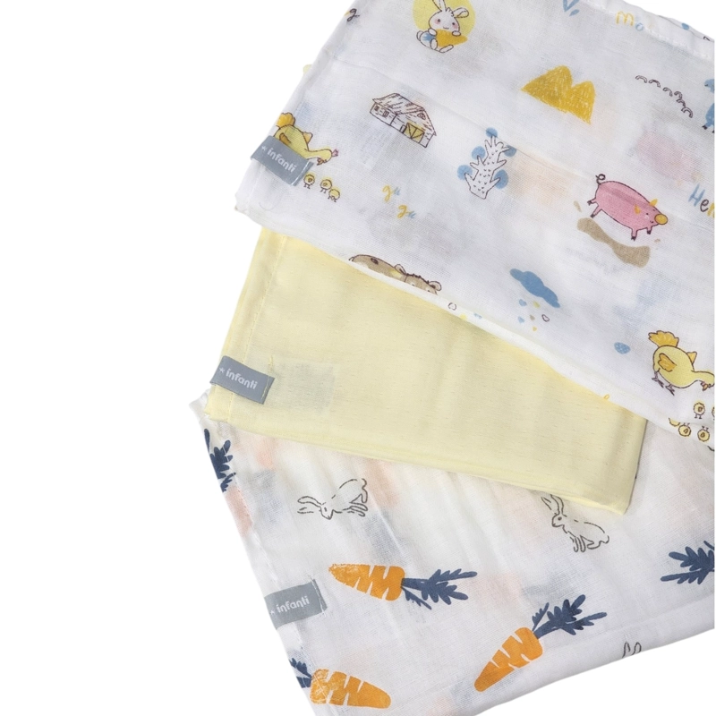 PACK 3 TUTOS INFANTI AMARILLO 75X75CM - 1