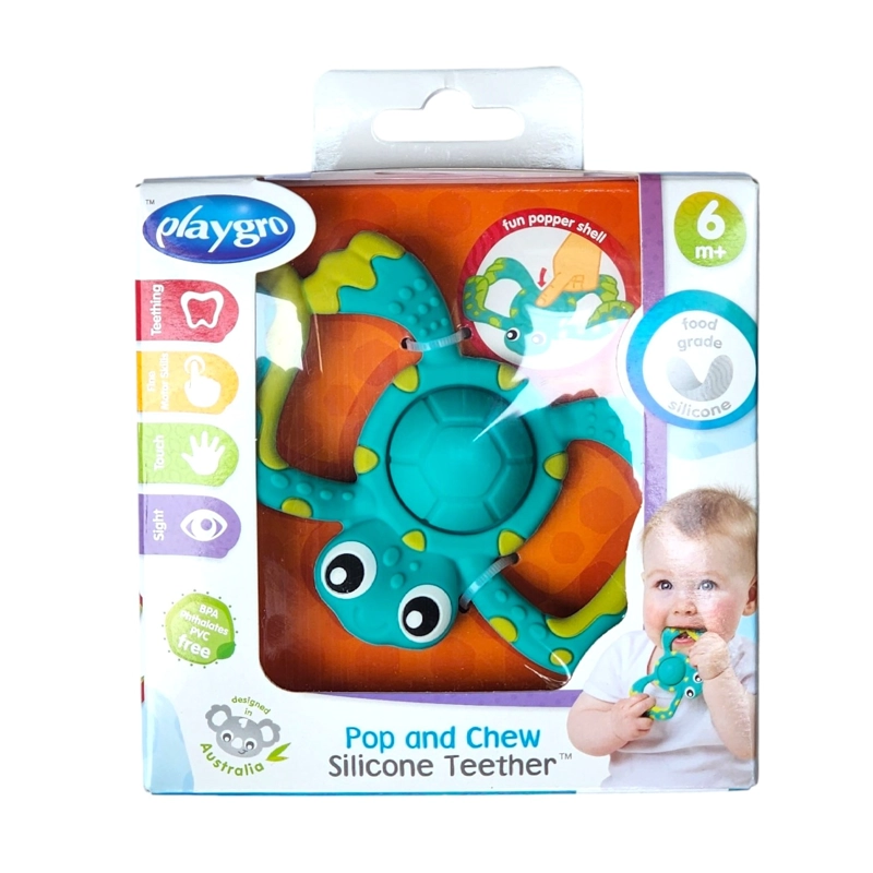 MORDEDOR DE SILICONA TORTUGA PLAYGRO - 1