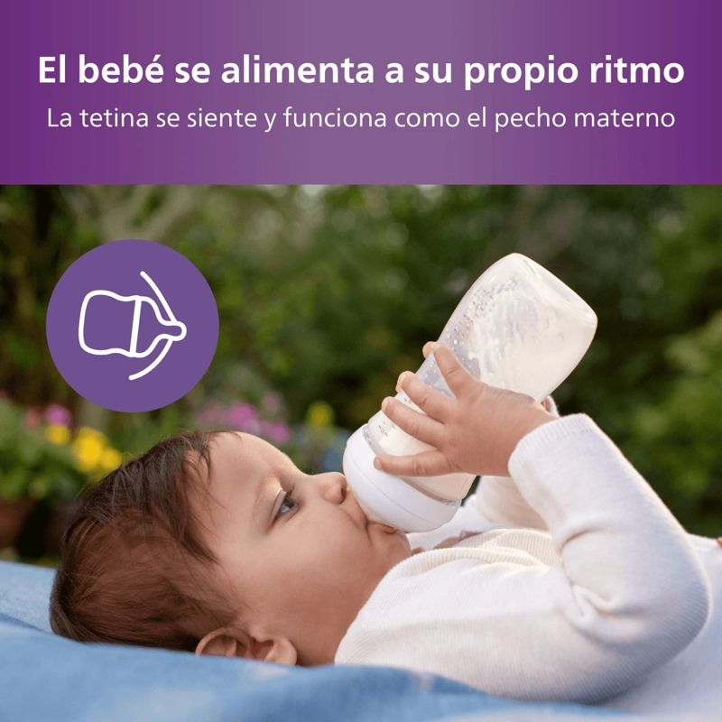 MAMADERA NATURAL RESPONSE 330ML AVENT SCY906/01 3M+ - 3