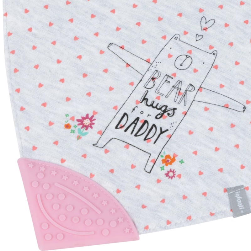 BABERO CON MORDEDOR INFANTI IMPERMEABLE OSITA - 2