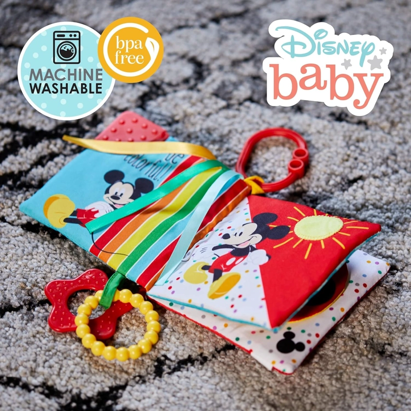 LIBRO SENSORIAL DISNEY CON MORDEDOR MICKEY - 5