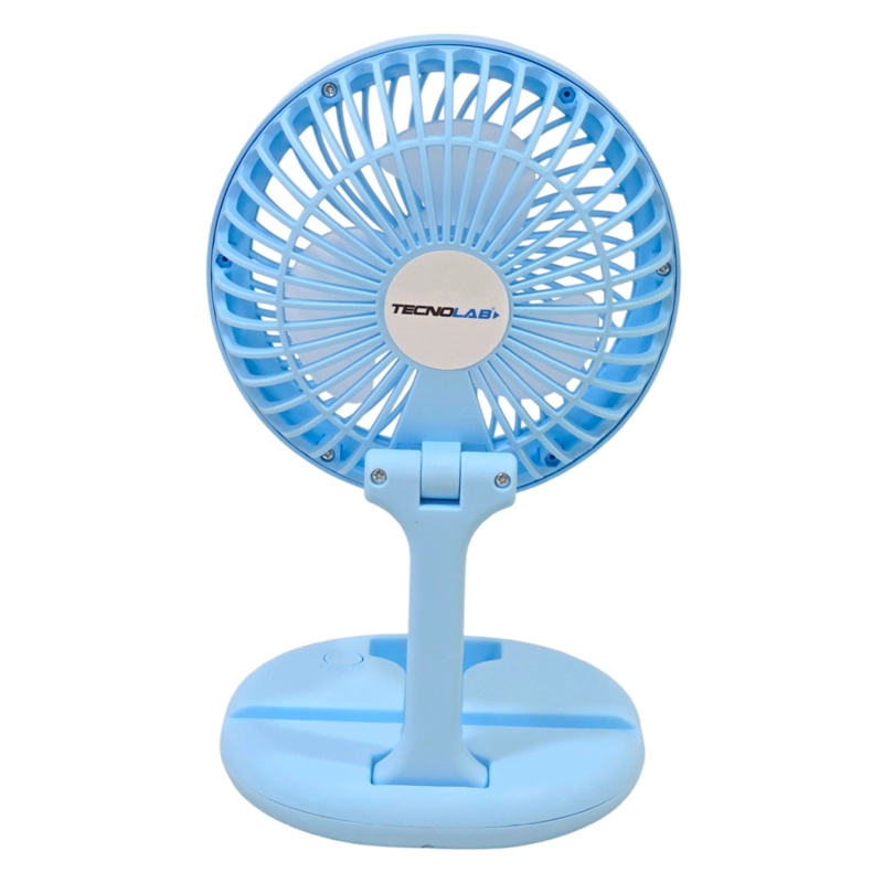 MINI VENTILADOR MESA PORTATIL RECARGABLE TECNOLAB TL670BL - 3