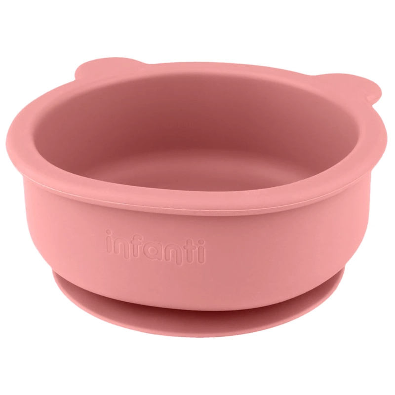 BOWL DE SILICONA CON VENTOSA 340ML INFANTI 6M+ ROJO - 1