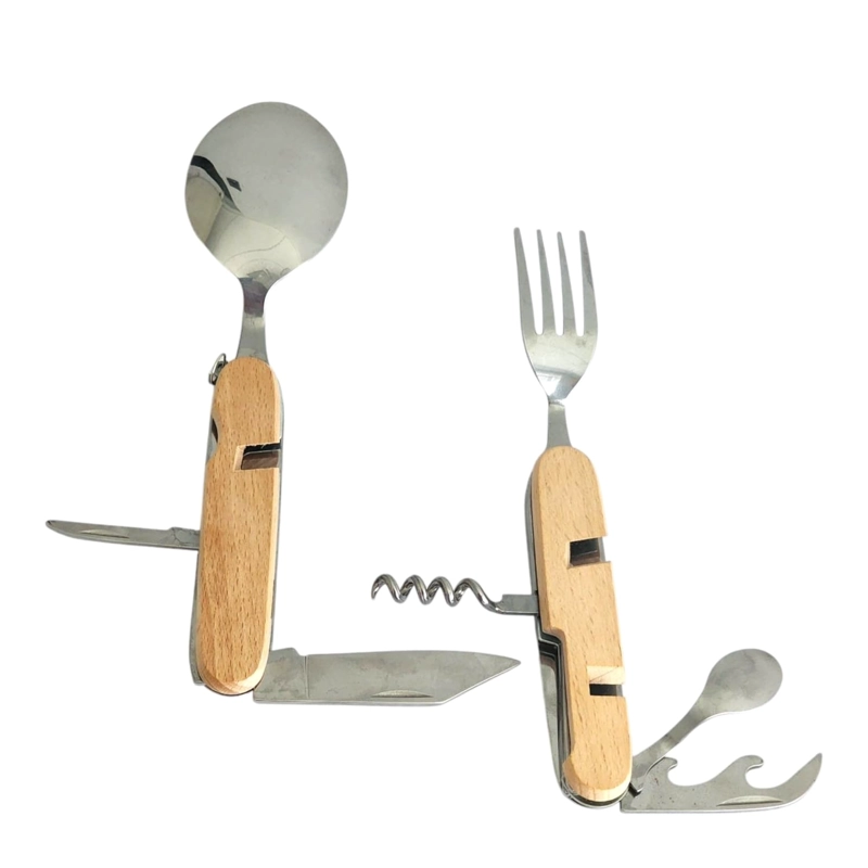 SET DE CUBIERTOS SEPARABLES PARA CAMPING 7 FUNCIONES 16373 - 1