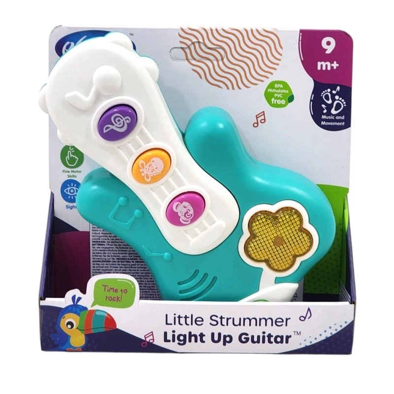 GUITARRA JUGUETE BEBE ILUMINADA LITTLE STRUMMER PLAYGRO - 5