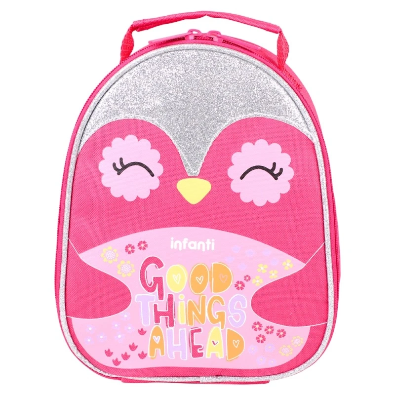 LONCHERA INFANTI MODELO PINGÜINO BTS23 ROSADA - 1